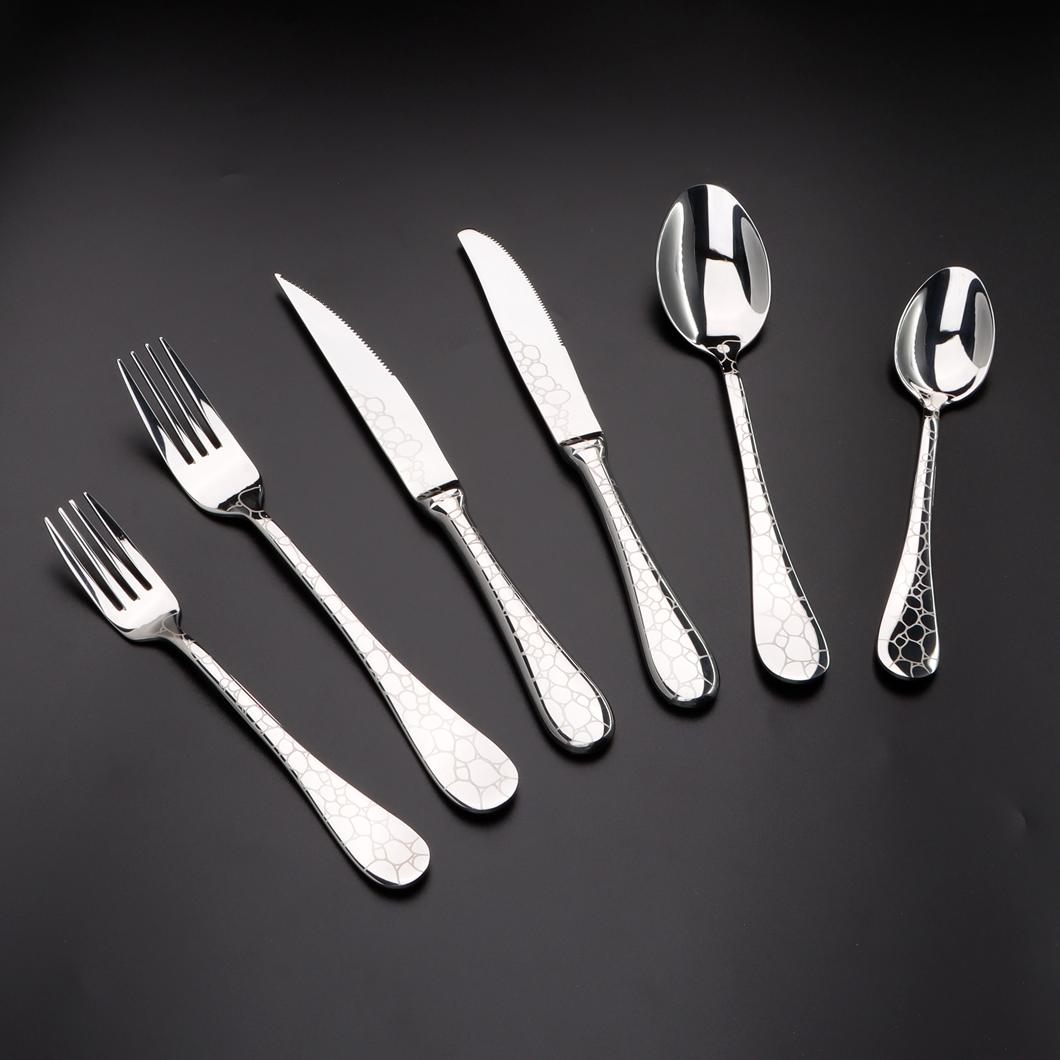 Wholesale Cutlery Set Stainless steel Unique Design Knife Fork Spoon