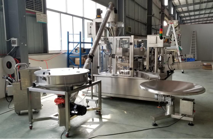 Powder pouch packing machine