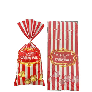 Plastic popcorn packaging