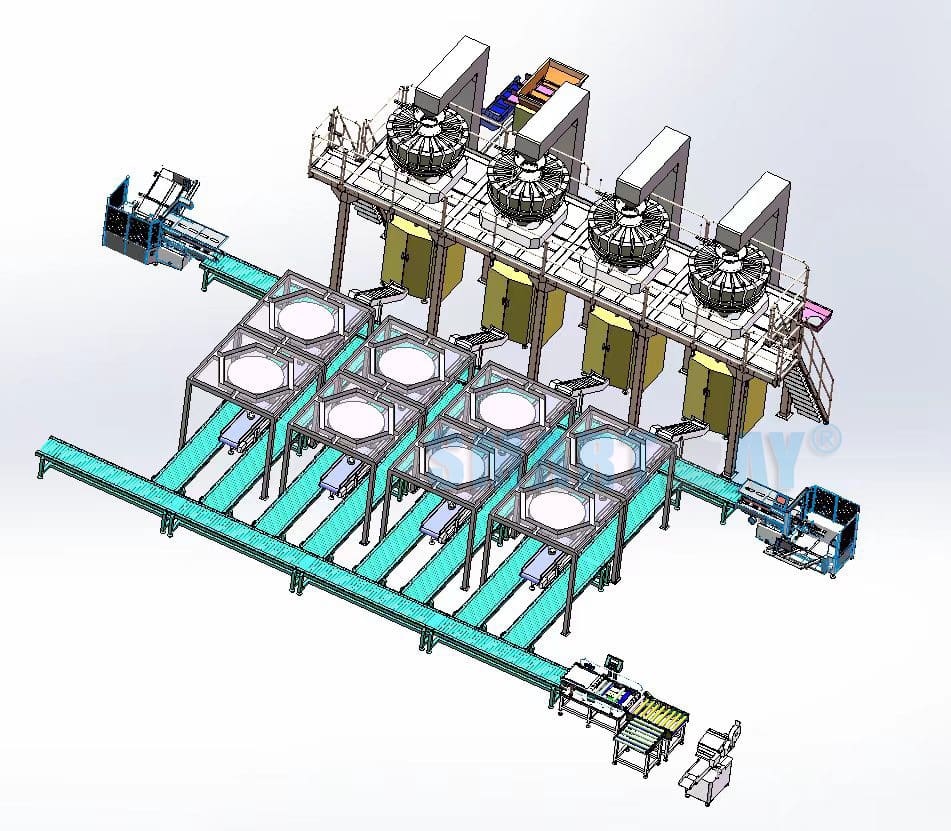 snack food packaging machine system