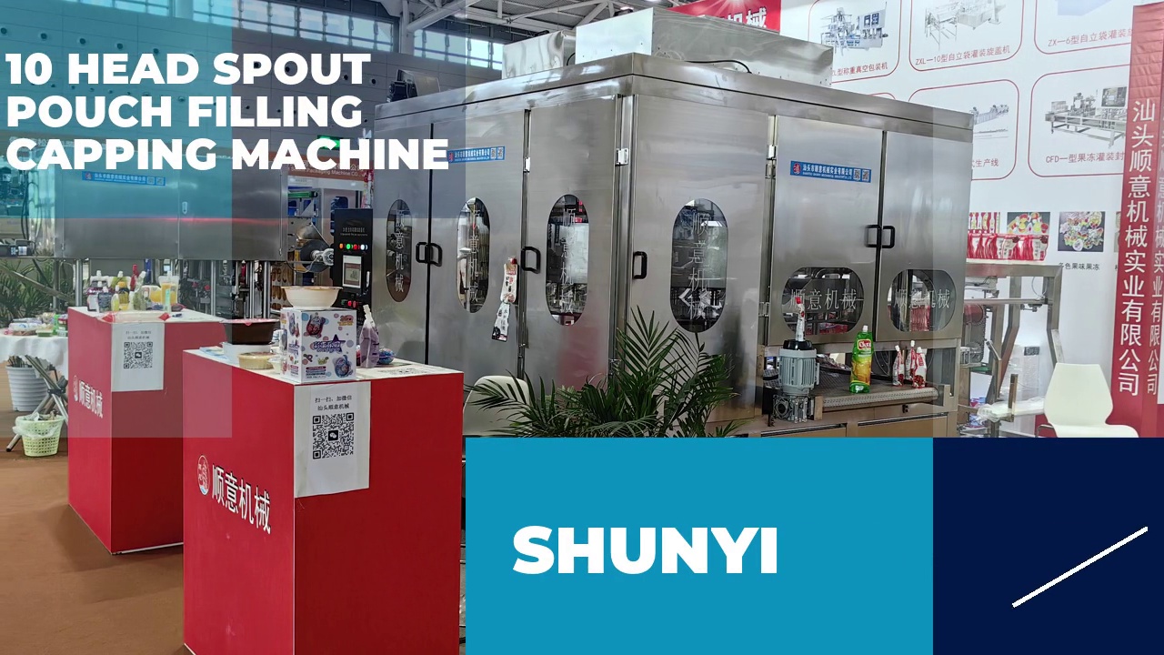 10 HEAD SPOUT .POUCH FILLING .CAPPING MACHINE.SHUNYI.....