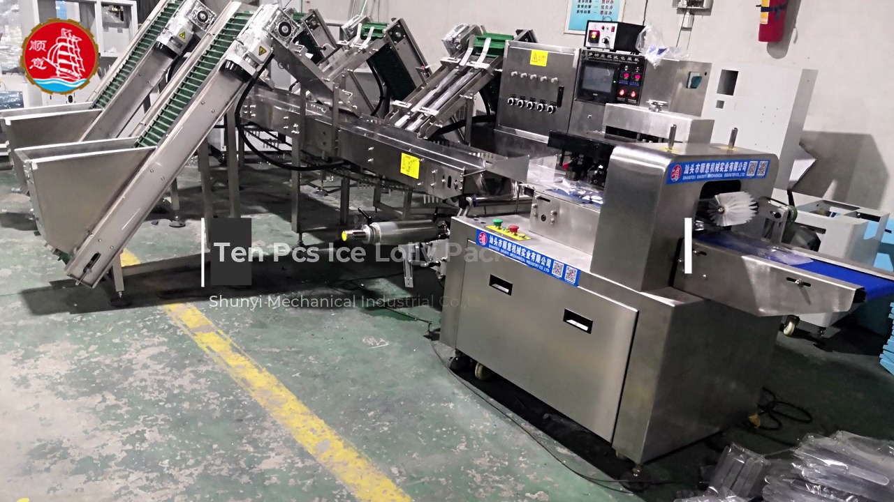 Ten Pcs Ice Lolly Packing Machine.Shunyi Mechanical Industrial Co.,Ltd.