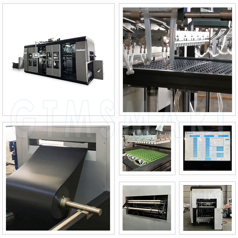 Disposable Fast Food Container Making Machine Three Stations