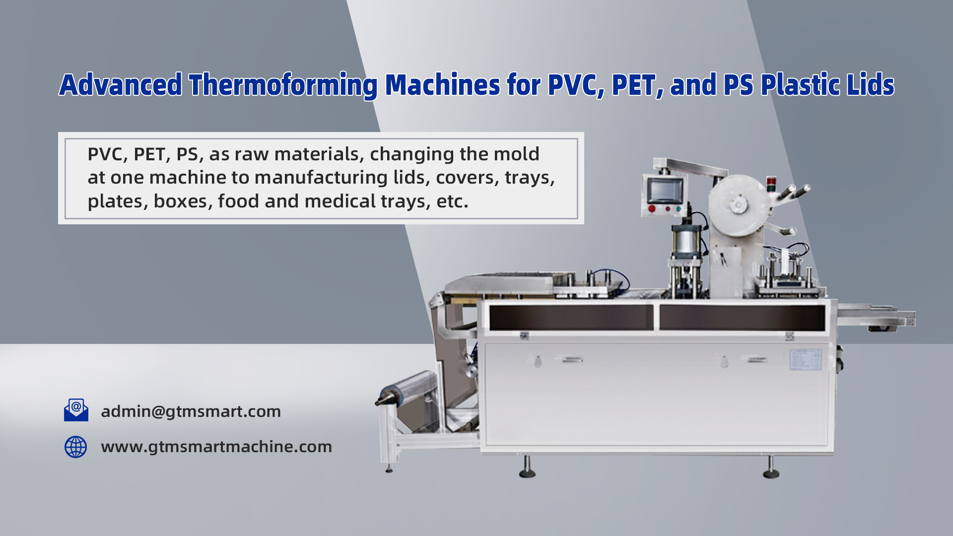 Advanced Thermoforming Machines for PVC, PET, and PS Plastic Lids ...