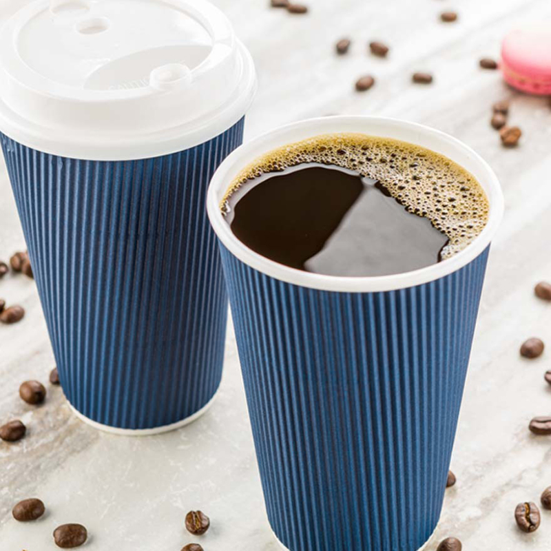 Ripple Wall Wholesale Disposable Hot Coffee Paper Cup With Lid Kailai ...