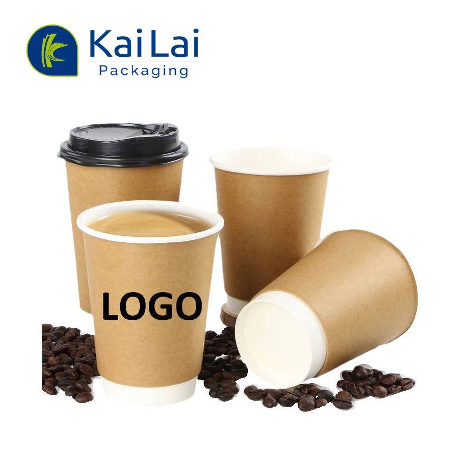 Customized printed double wall coffee cups manufacturers From China