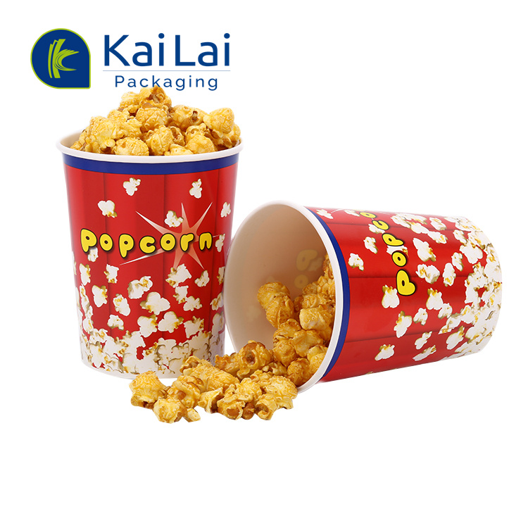 Best Amazon Top Seller Disposable Popcorn Big Paper Cups For Vendor