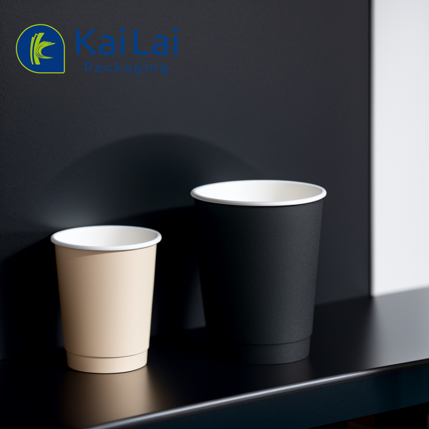 Biodegradable wholesale customized printing disposable double wall hot ...