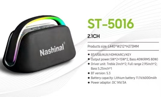  Best Bluetooth Portable speaker Factory Price - Nashinal 
