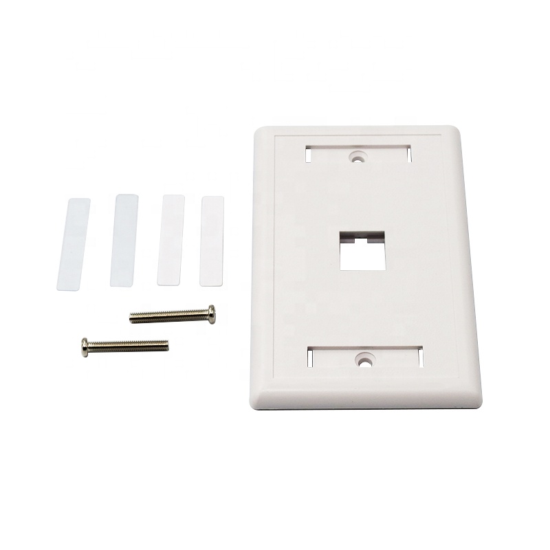 USA Type 1 Port RJ45/RJ11 Network Face Plate Keystone Wall Plate