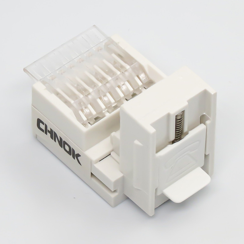 128 Type RJ11 Cat3 6P4C 90 Degree White Telephone Toolless Keystone