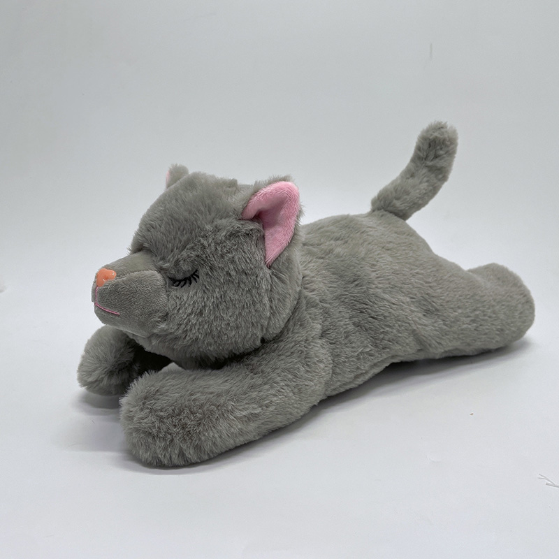 Cat Heartbeat Stuffed Toy Pet Anxiety Relief And Calming Cat Feeding
