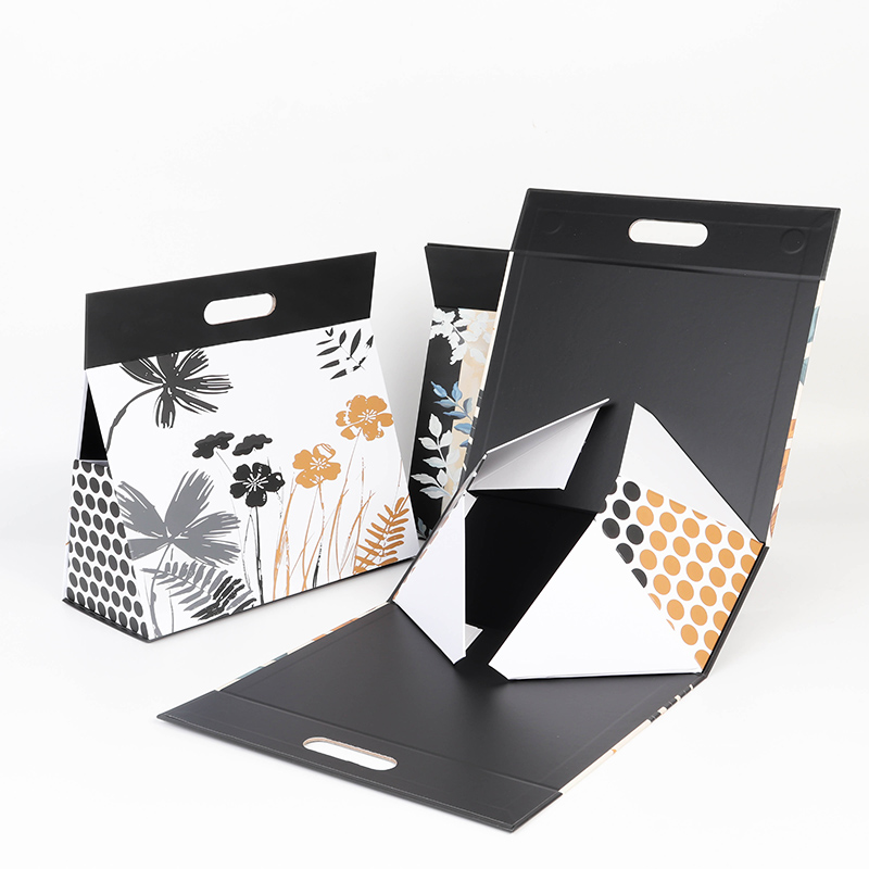 2025 New Tropical Style Triangle Folding Box Custom With Die-cut