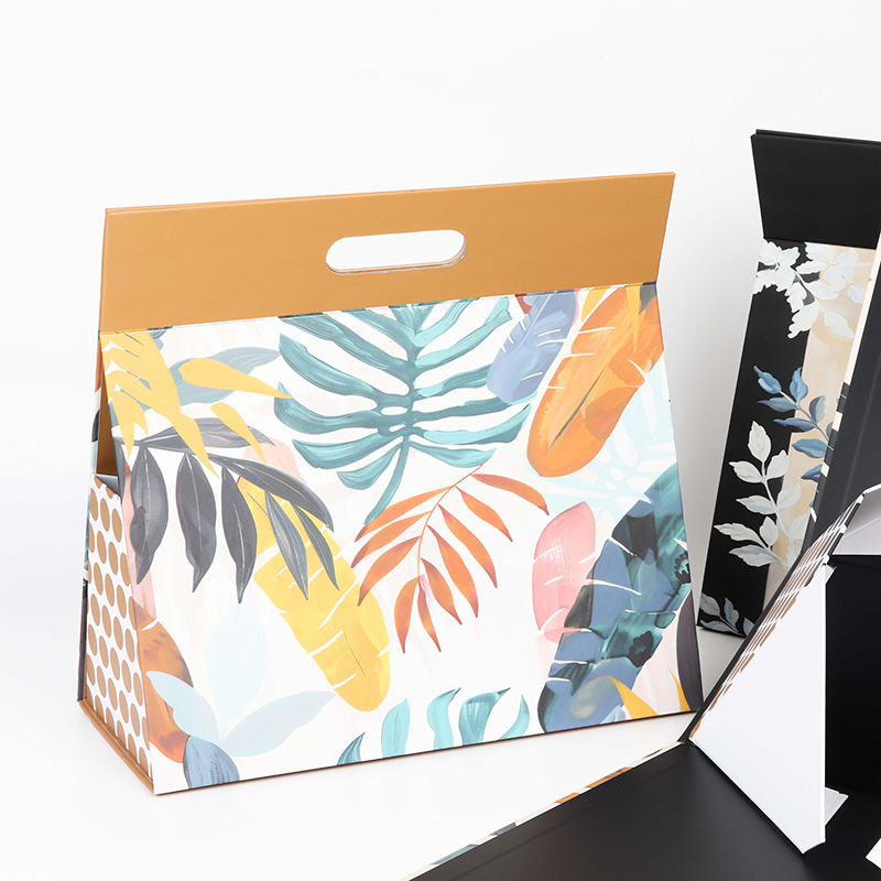 2025 New Tropical Style Triangle Folding Box Custom With Die-cut