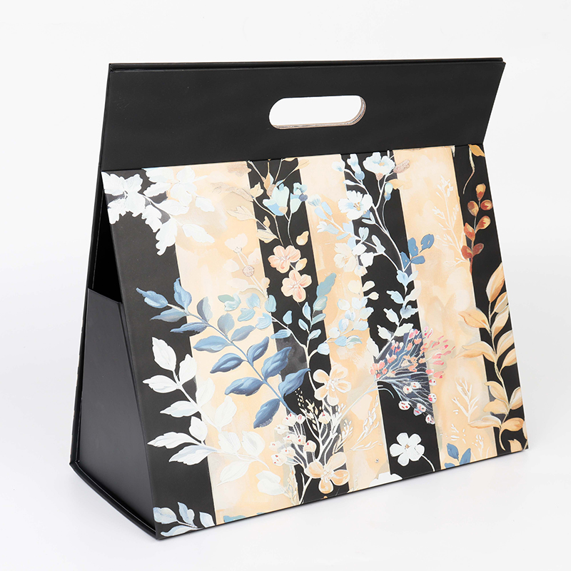 2025 New Tropical Style Triangle Folding Box Custom With Die-cut
