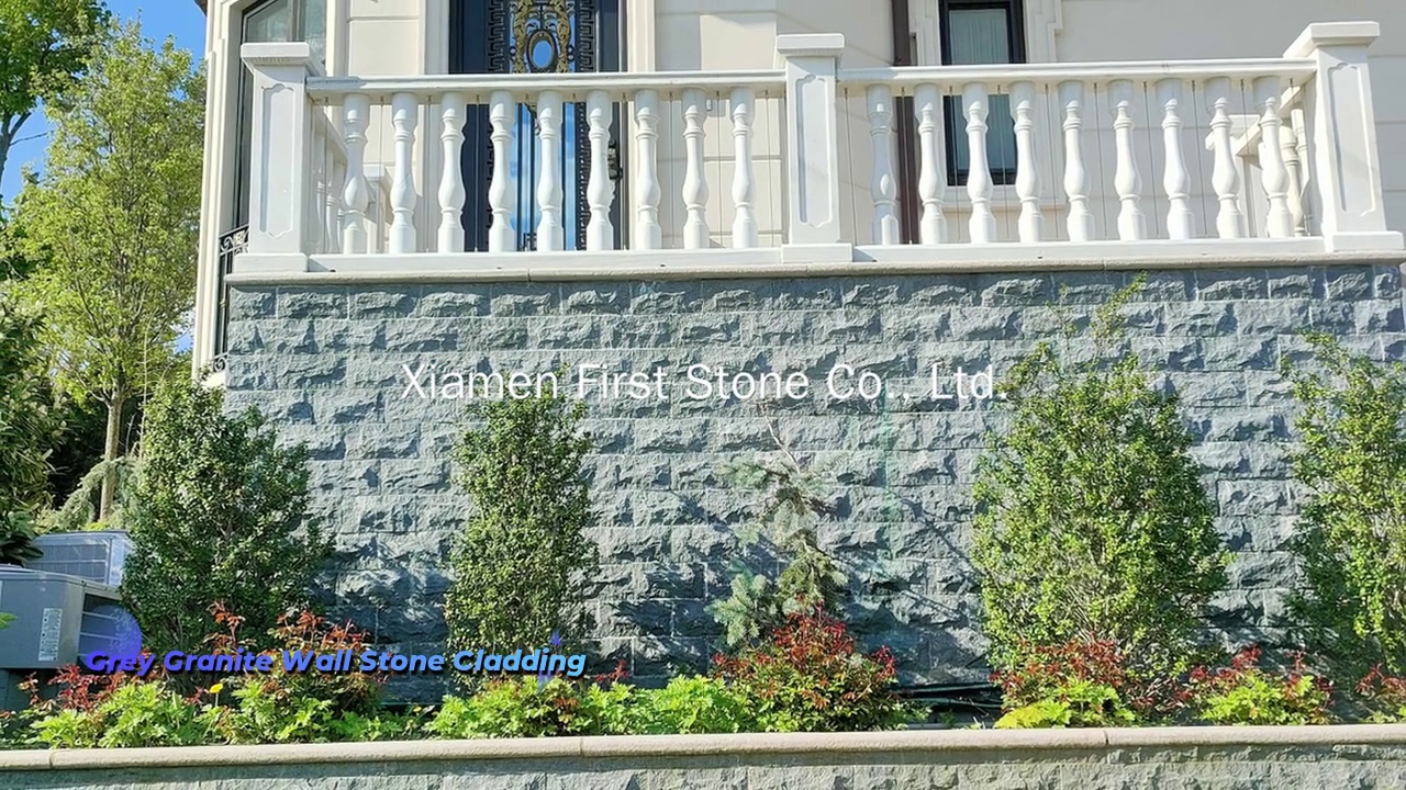 Grey Granite Wall Stone Cladding.