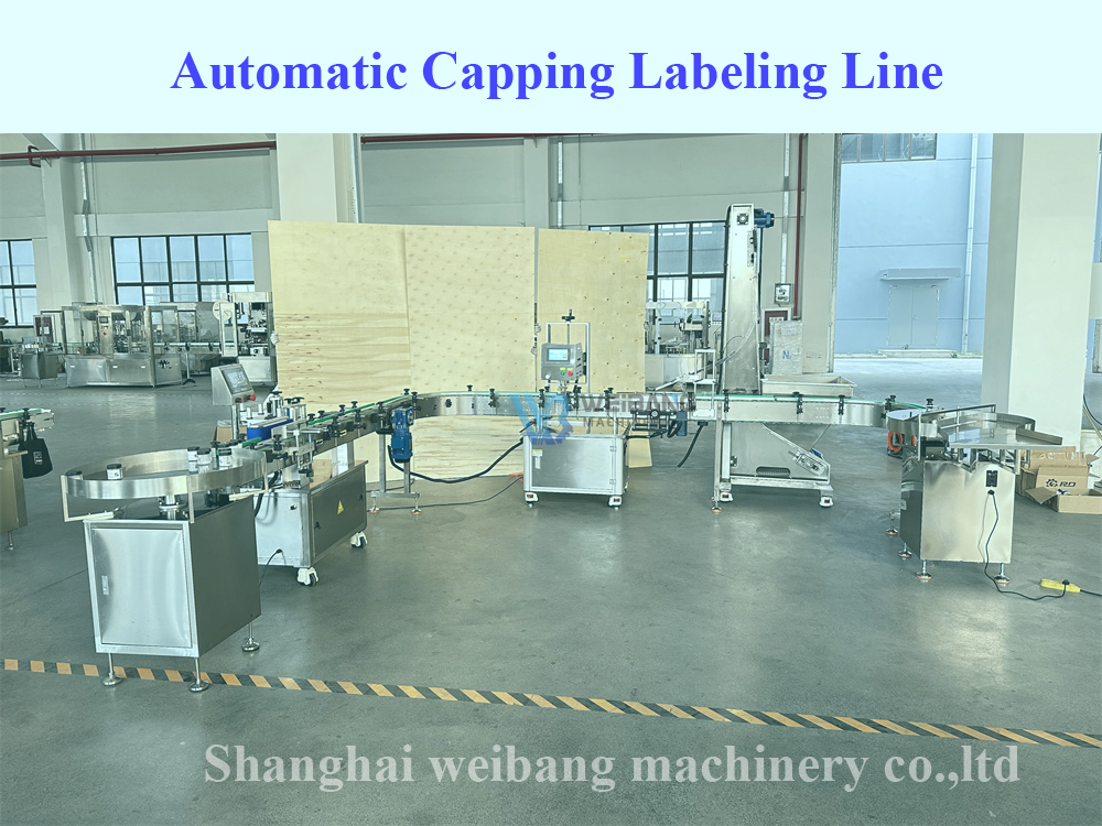 Labeling Line Capping Labeling Line for Plastic Glass Jar | Weibang