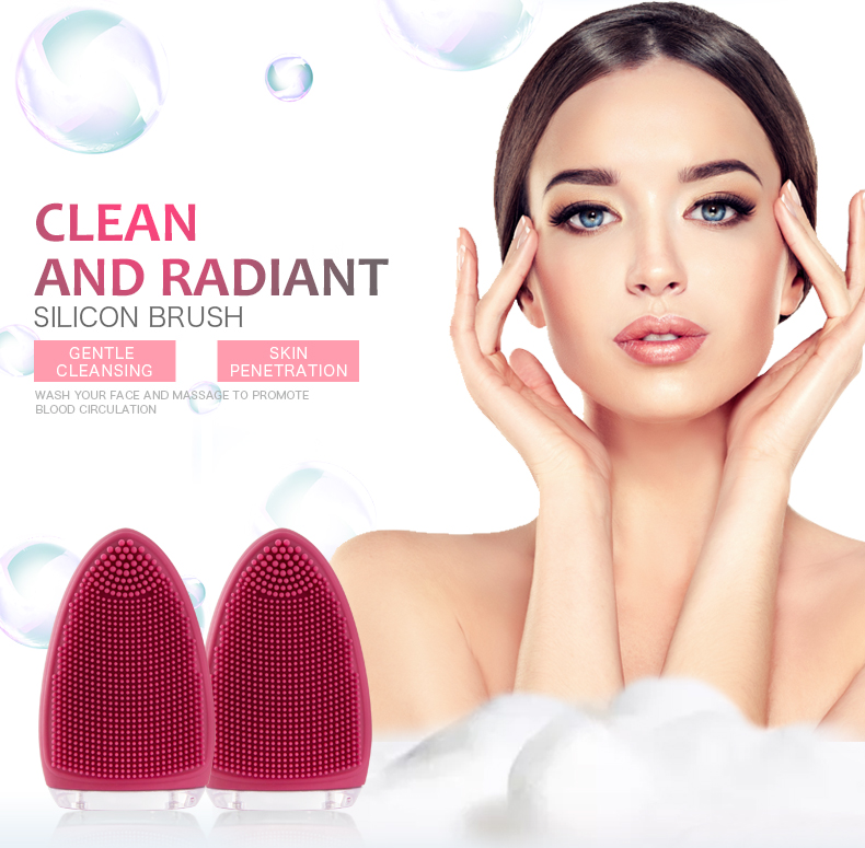 facial cleansing silicone face brush
