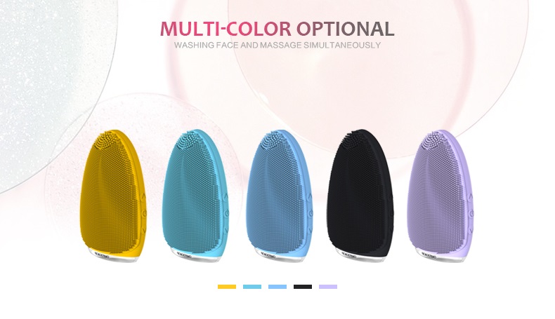 facial cleansing silicone brush