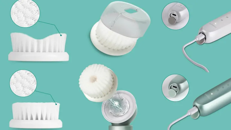 escova de limpeza facial elétrica