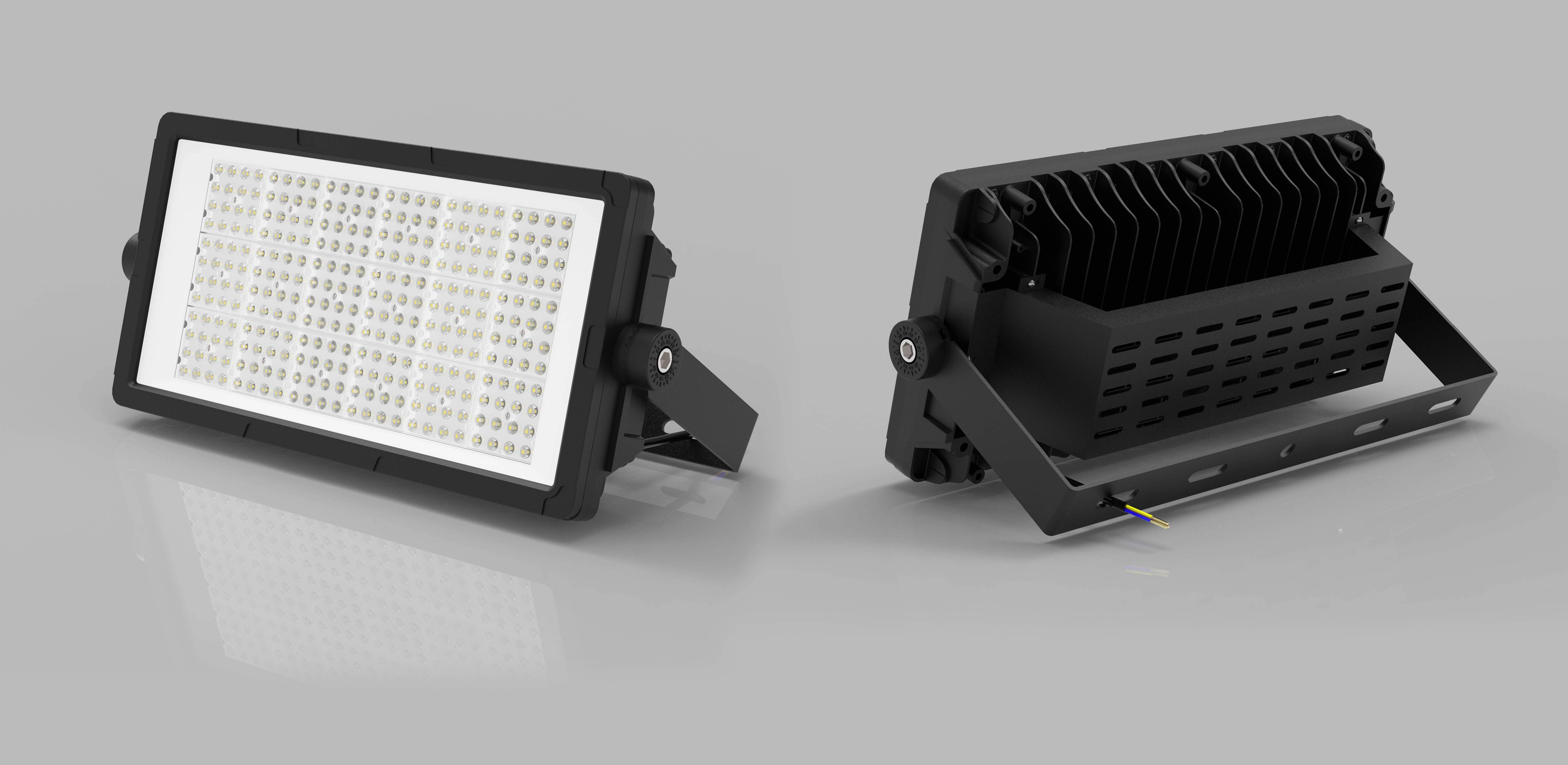 Largearea lighting fixtures floodlights