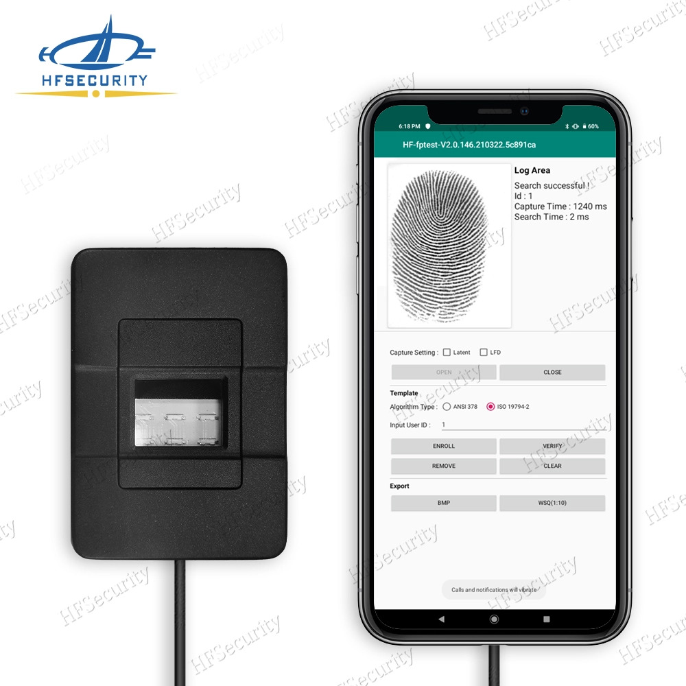 OS1000 Andriod Fingerprint Demo