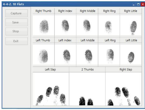 422 ten fingerprint scanner software