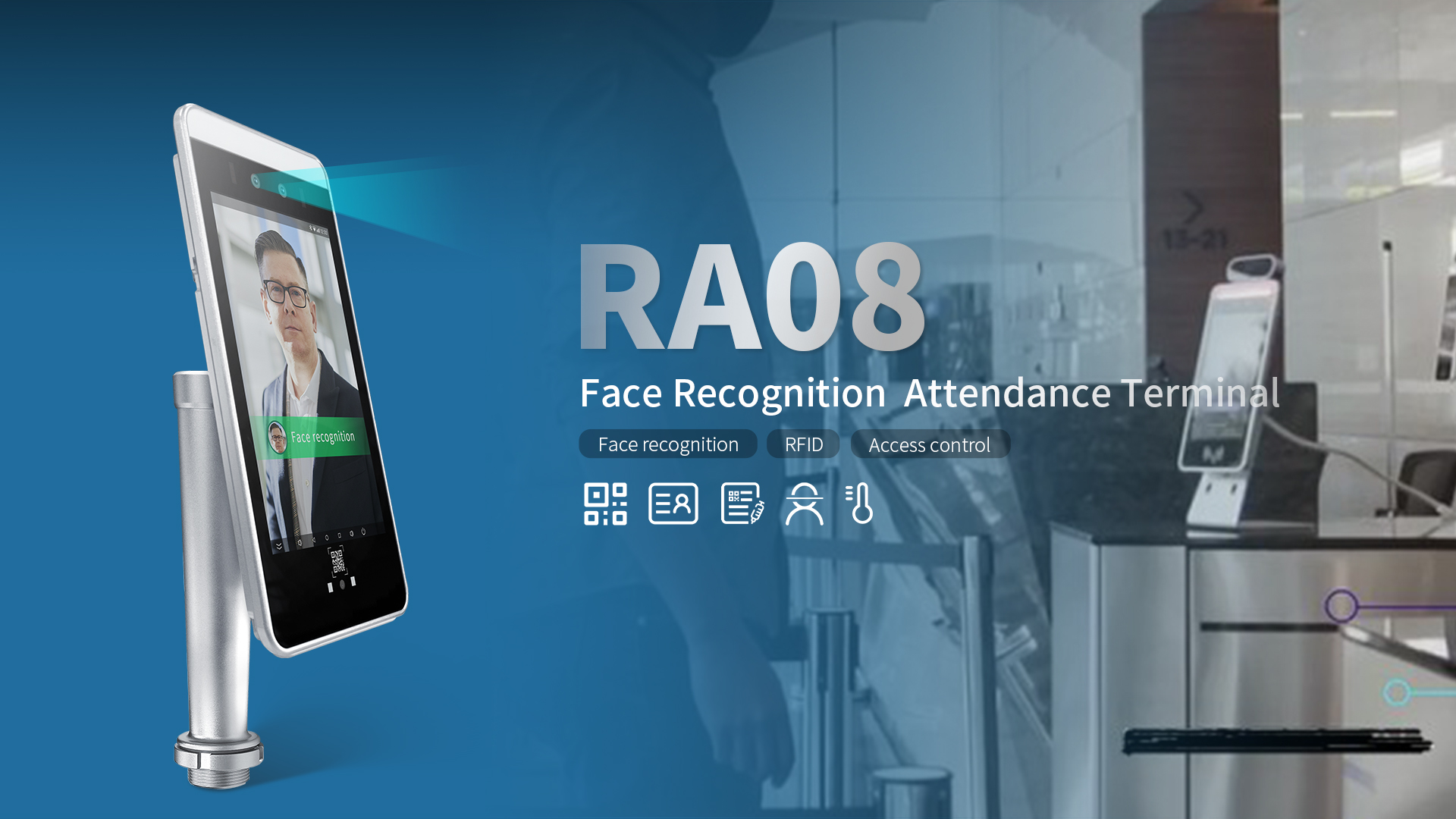 HFSSECURITY RA08 Face Recognition Access Control