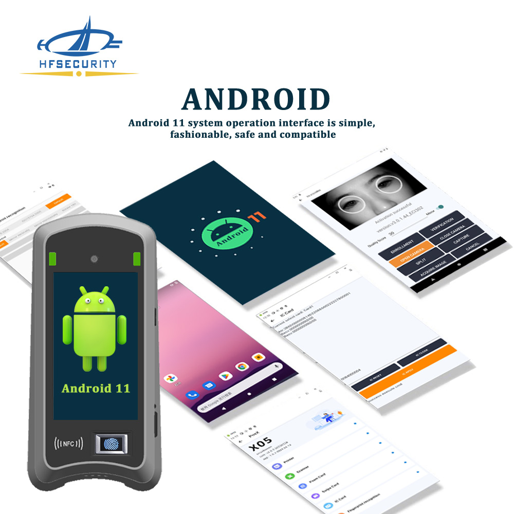 Android Full Open Face iris Access Control