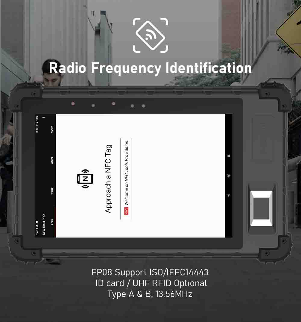 Biometric Tablet with NFC Card Reader