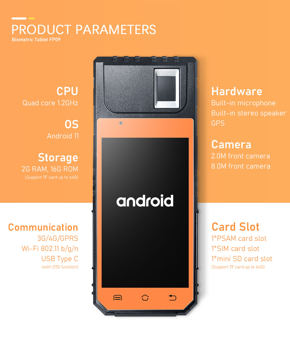 Biometric Fingerprint Tablet POS