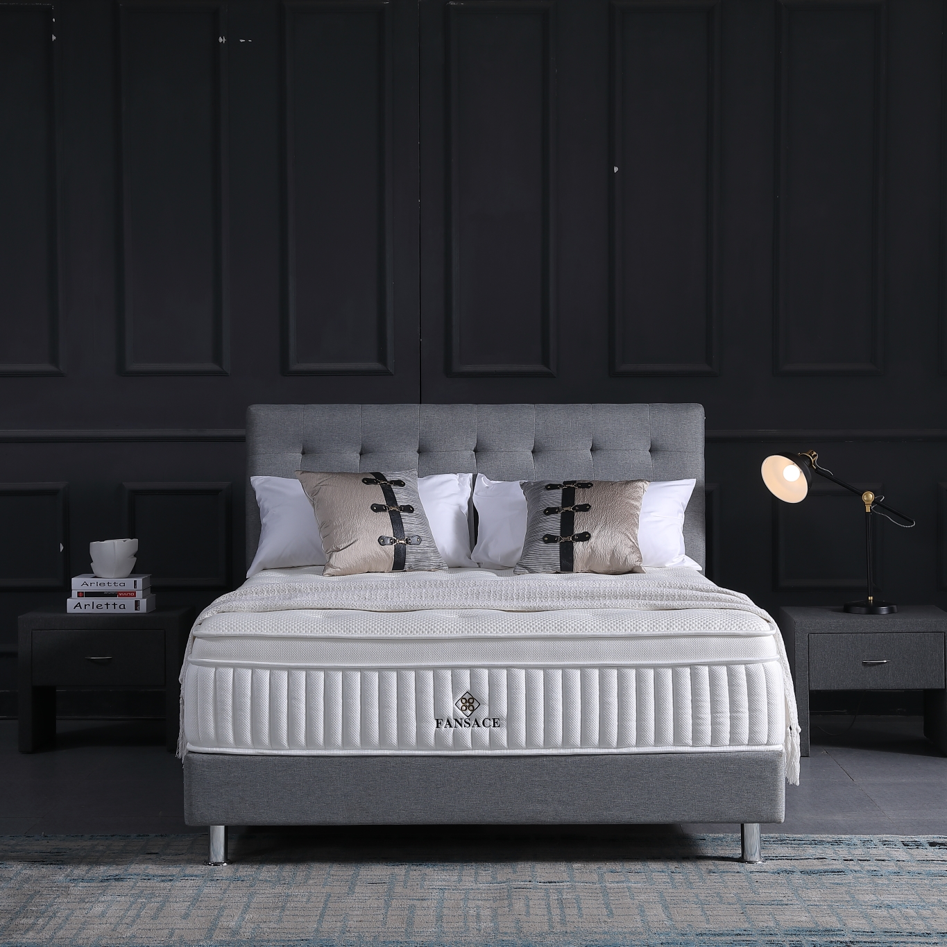 34PA02 Latexlike memory foam pocket spring bed 6 star hotel