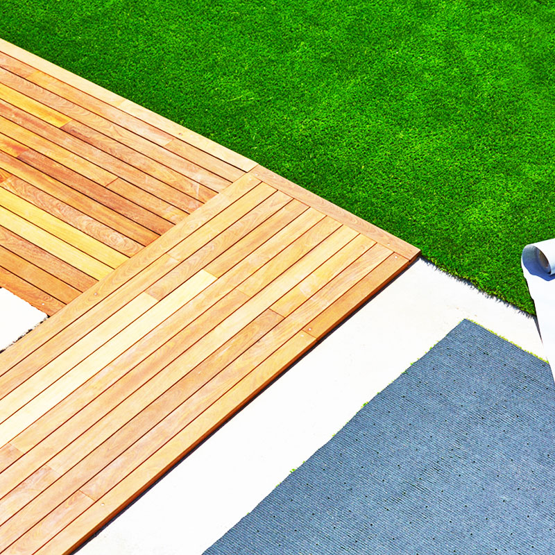 Problems with artificial grass on decking