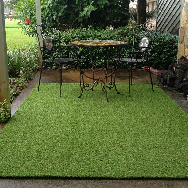 Fake grass mats patio