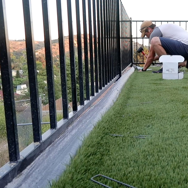 Artificial grass border spikes installation guide Doleader