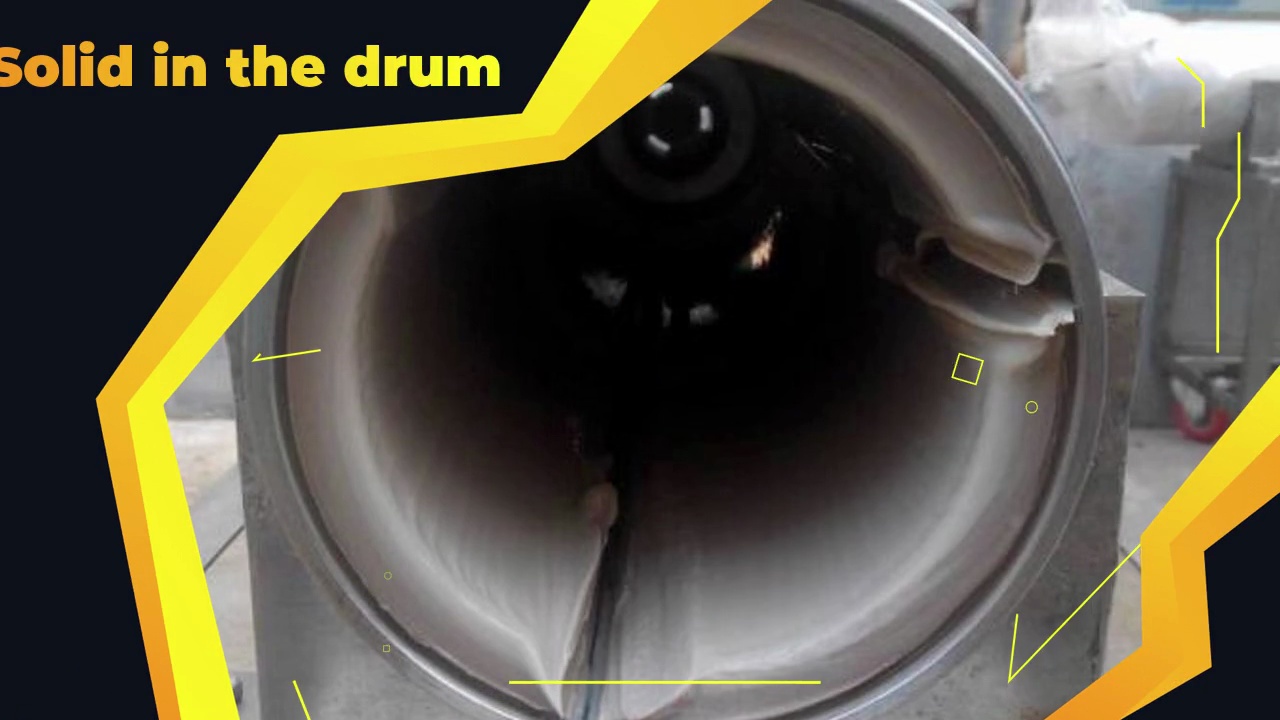 Solid in the drum .