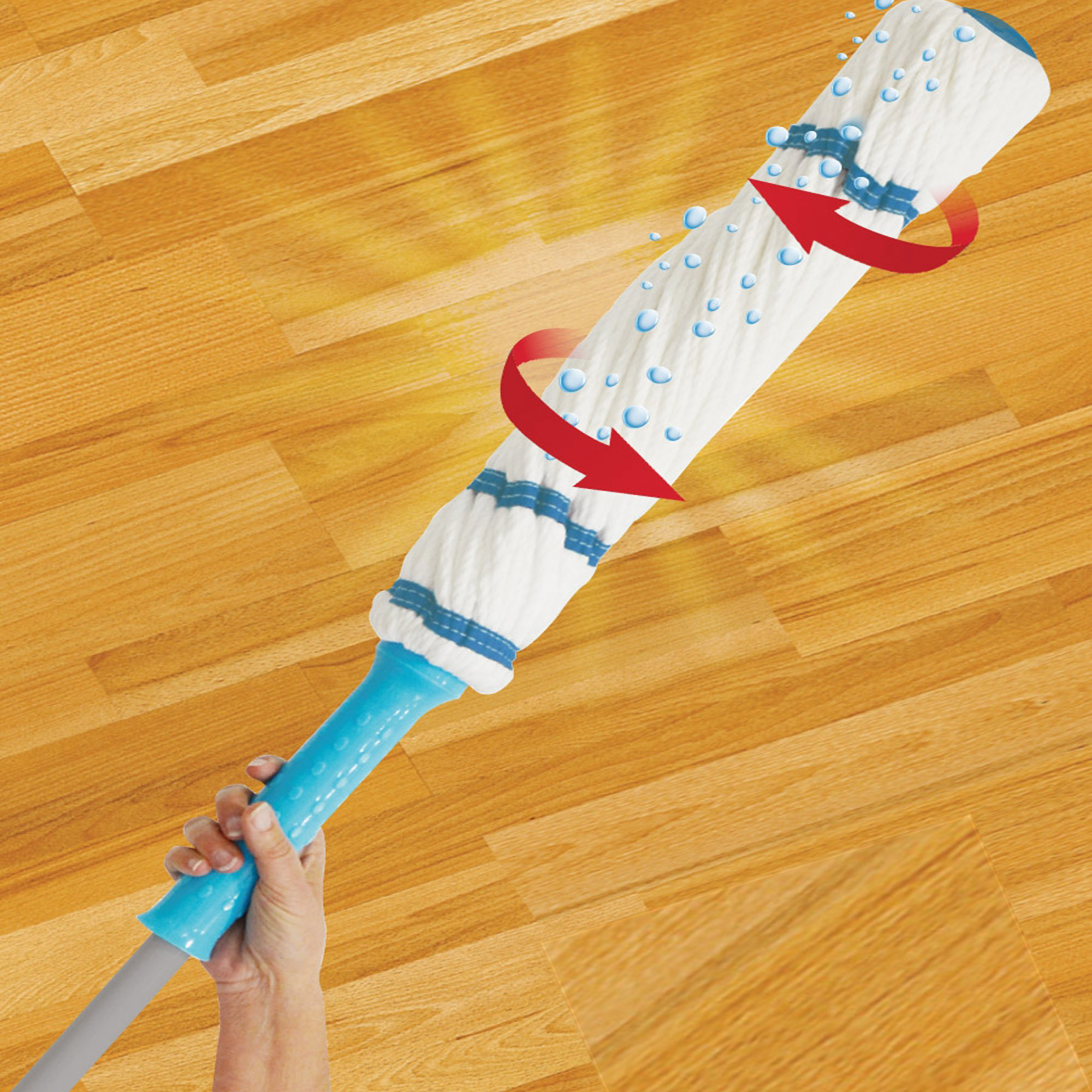 360 Degree Microfiber Twist Mop Wringing Rotating Mop