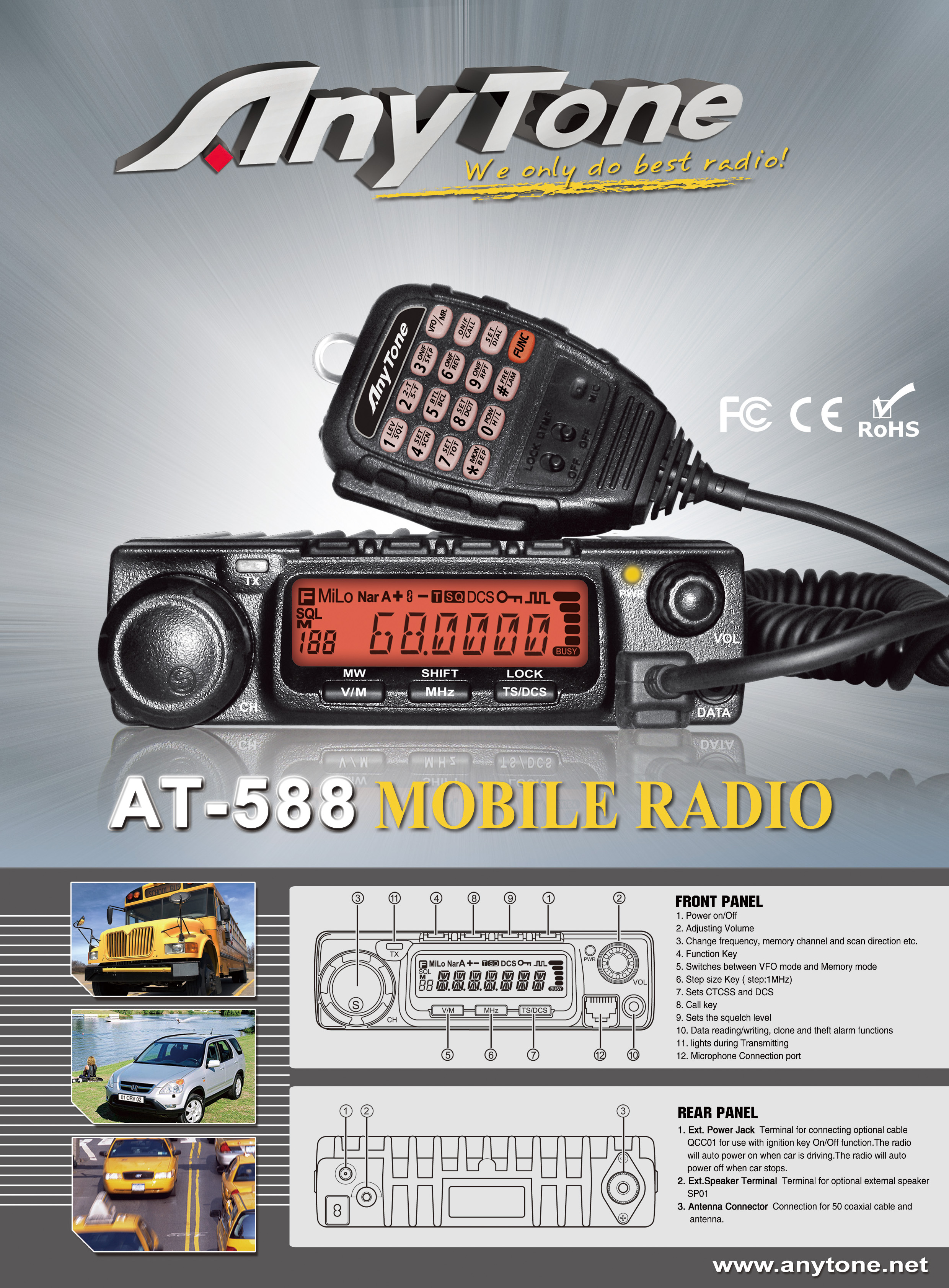 Anytone--Promotion low price in October Anytone AT588 70w vhf uhf ...
