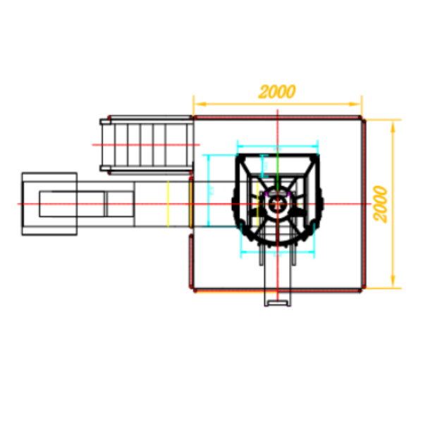 multi heads weighing packing machine layout