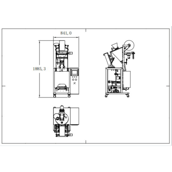 vffs milk powder packaging machine layout