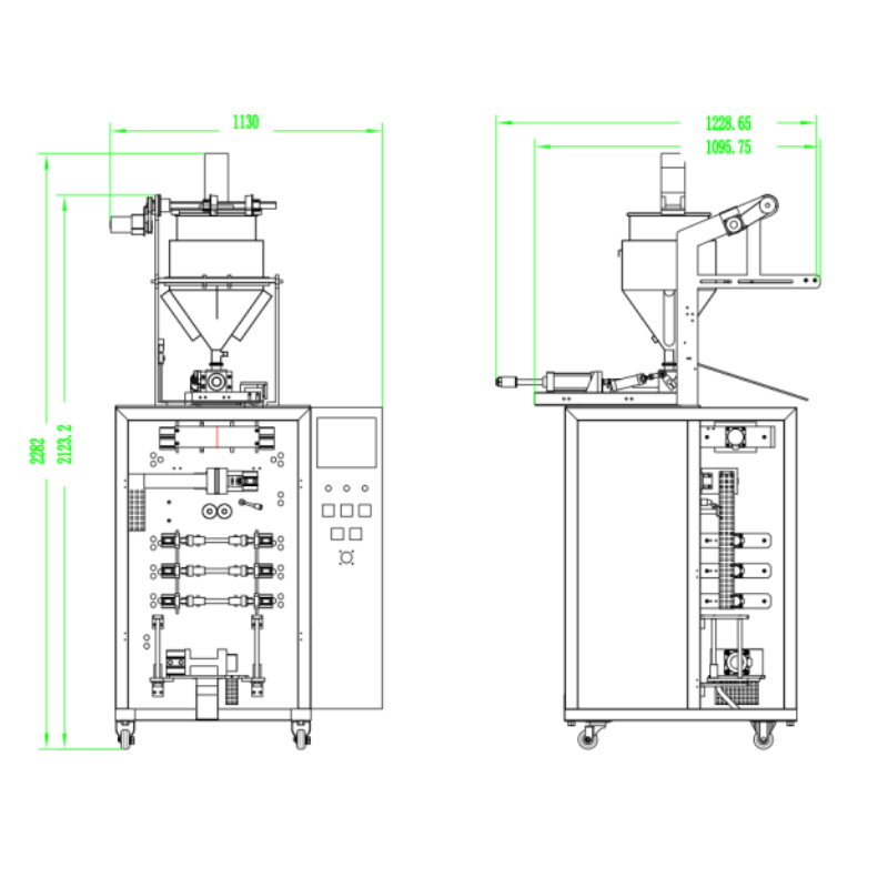 layout of honey sachet packaging machine
