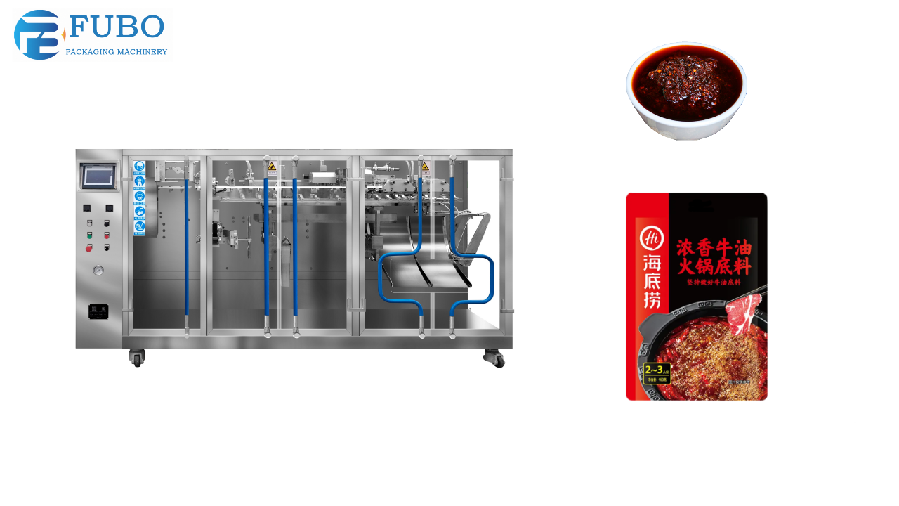 Automatic hotpot condiments pouch filling machine