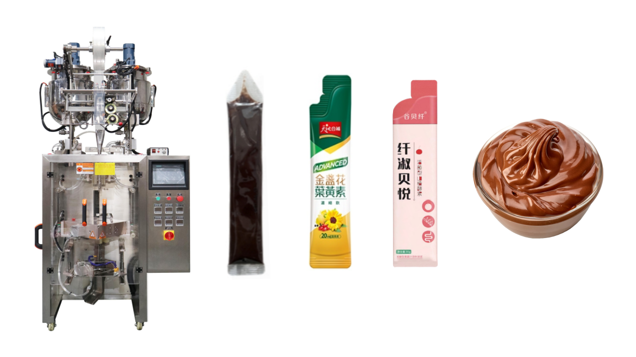 VFFS chocolate sauce sachet packing machine