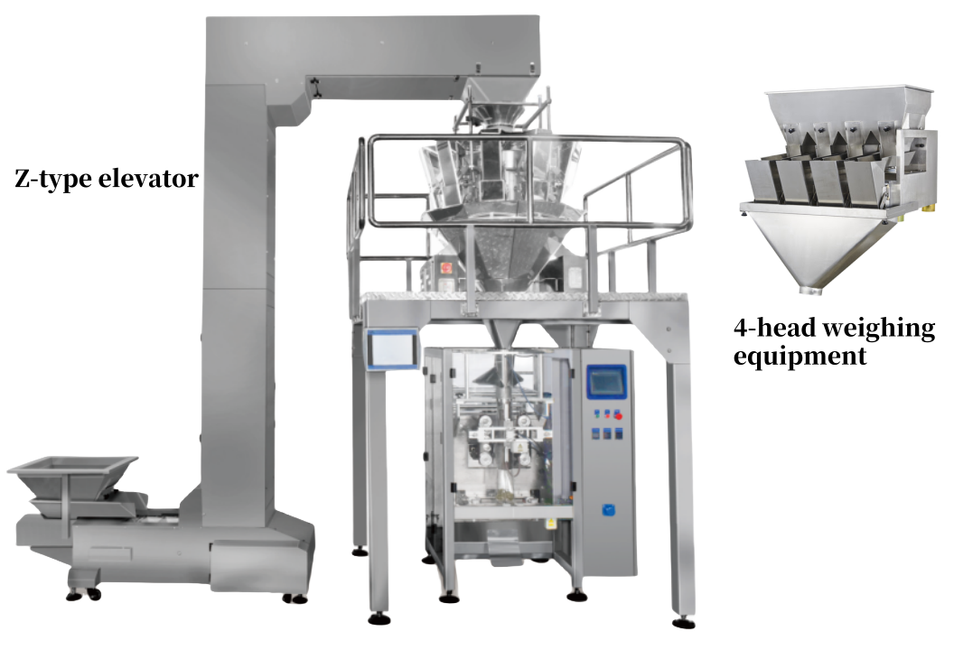 4-head weigher washing powder bag packing machine