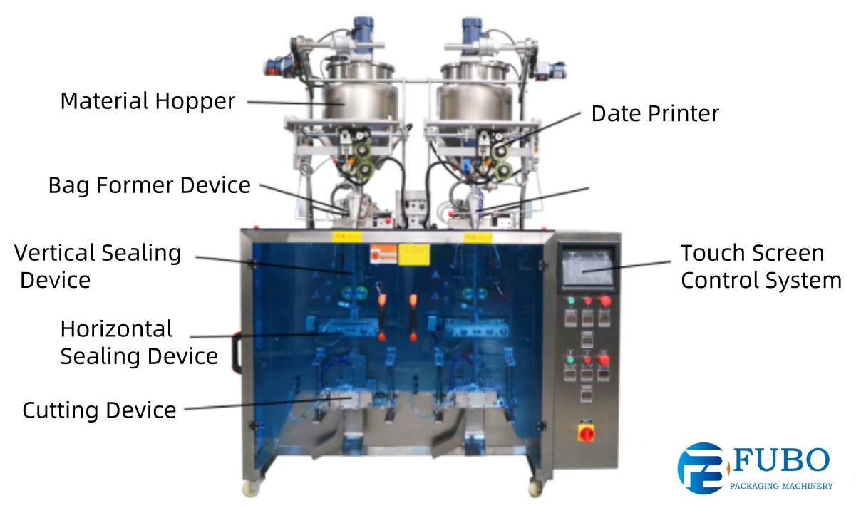 double-line vertical liquid packing machine