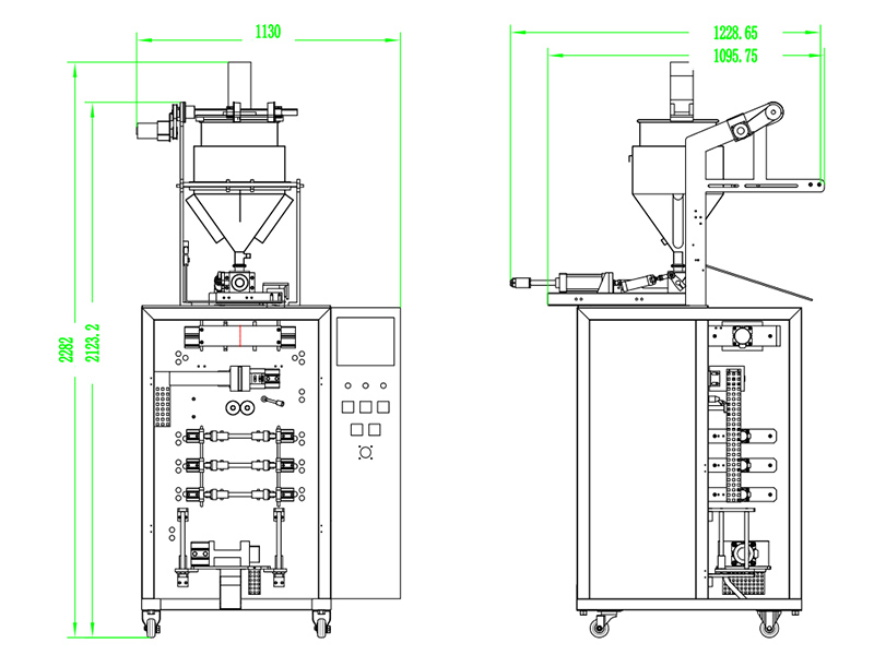 layout of enzyme beverage sachet packing machine