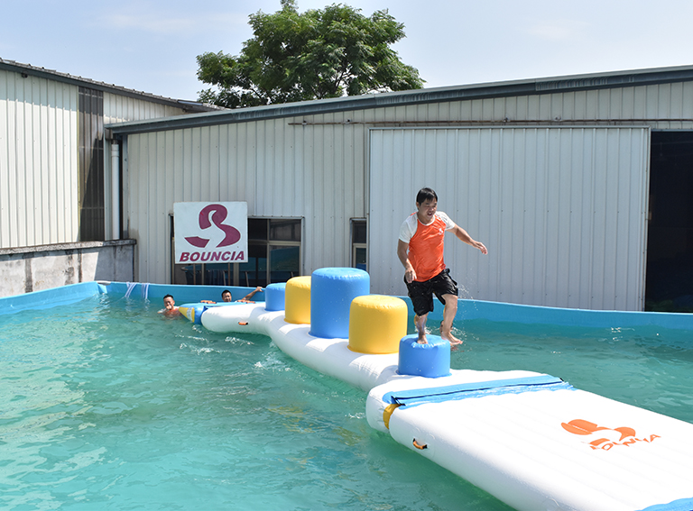 Bouncia Inflatable Floating Water Playground - Fun Pillars