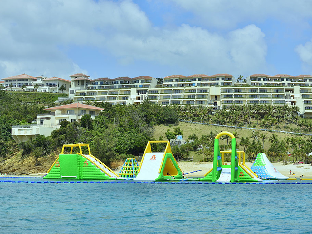 Inflatable floating water park deals