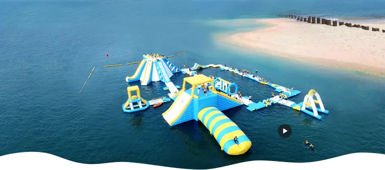 Bouncia Inflatable Water Park Factory Floating Blow Up Water Park Manufacturer