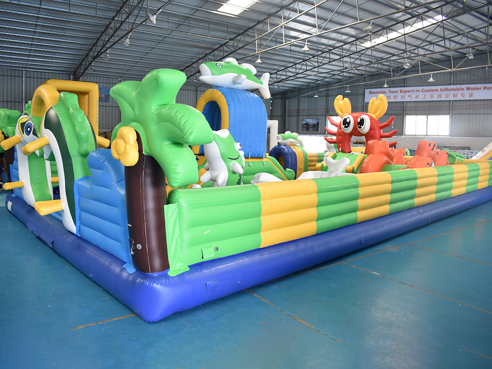 Free Customized Inflatable Water Bouncy Castle Fun City 07 Bouncia